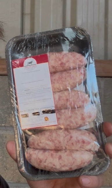 Pre-Sale 6 pork sausages (won’t be dispatched until weds)