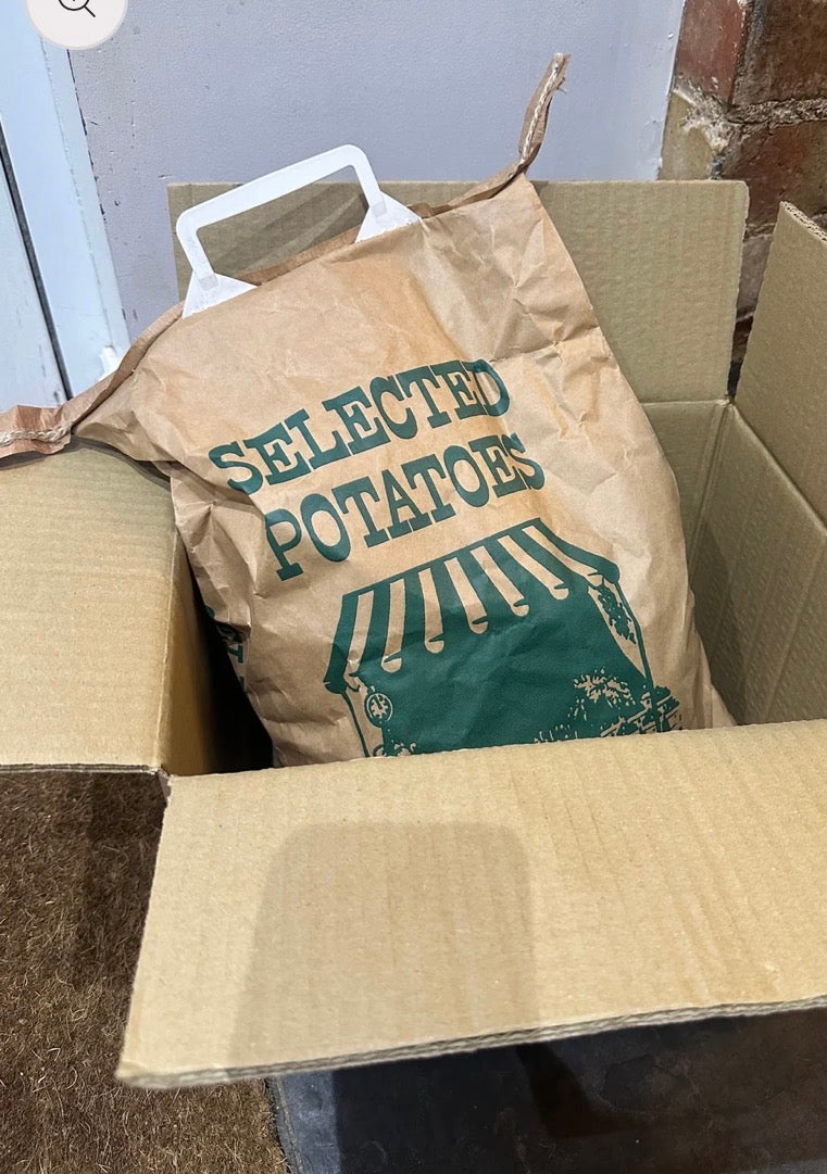 Bags of Francis Potatoes from Farmer Luke